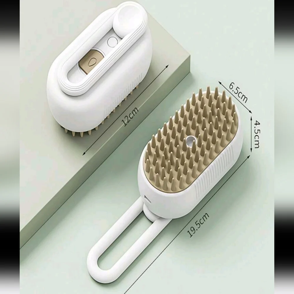 3 in 1 Steamy Hair Brush with Steamer - Suitable for Cats, Dogs, and All Pets